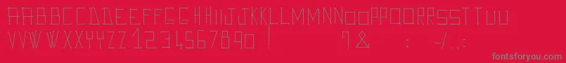 AveGiulioo Font – Gray Fonts on Red Background