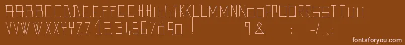 AveGiulioo Font – Pink Fonts on Brown Background