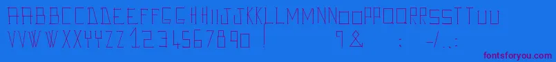 AveGiulioo Font – Purple Fonts on Blue Background