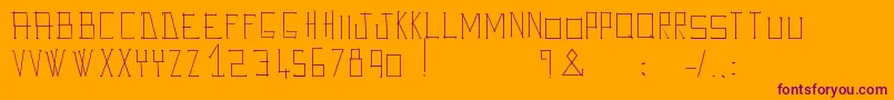 AveGiulioo Font – Purple Fonts on Orange Background
