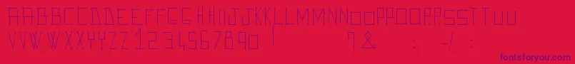 AveGiulioo Font – Purple Fonts on Red Background