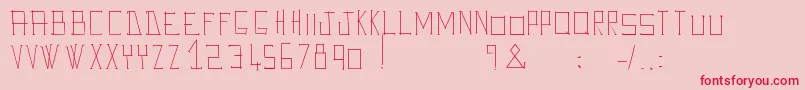 AveGiulioo-fontti – punaiset fontit vaaleanpunaisella taustalla