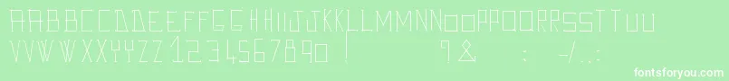 AveGiulioo Font – White Fonts on Green Background