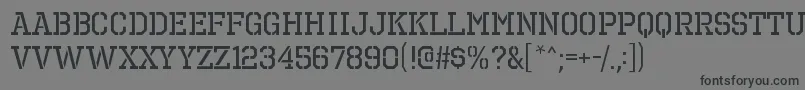 OctinprisonrgRegular Font – Black Fonts on Gray Background