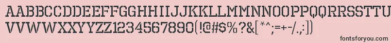 OctinprisonrgRegular Font – Black Fonts on Pink Background