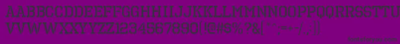 OctinprisonrgRegular Font – Black Fonts on Purple Background