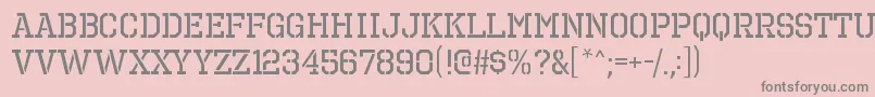 OctinprisonrgRegular Font – Gray Fonts on Pink Background