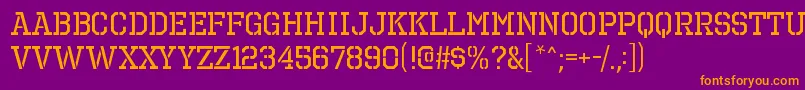 OctinprisonrgRegular Font – Orange Fonts on Purple Background