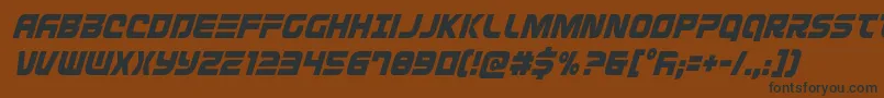 Defconzerocondital Font – Black Fonts on Brown Background