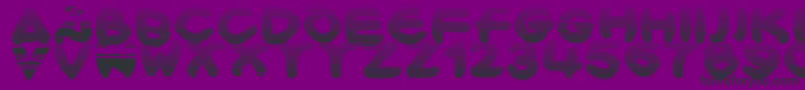 フォントBloxx – 紫の背景に黒い文字