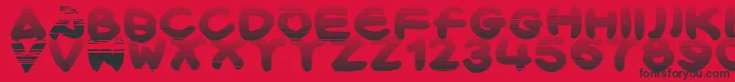 Bloxx Font – Black Fonts on Red Background