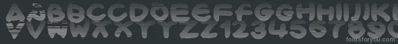 fuente Bloxx – Fuentes Grises Sobre Fondo Negro