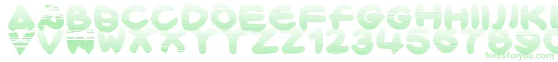 Bloxx-fontti – vihreät fontit valkoisella taustalla