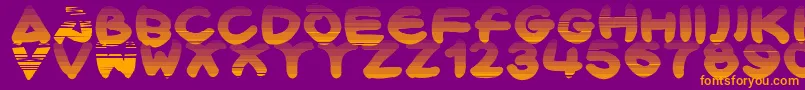 fuente Bloxx – Fuentes Naranjas Sobre Fondo Morado