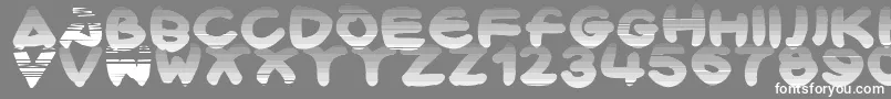 Bloxx Font – White Fonts on Gray Background