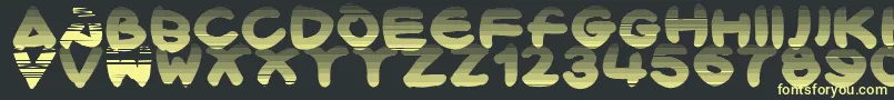 Шрифт Bloxx – жёлтые шрифты на чёрном фоне