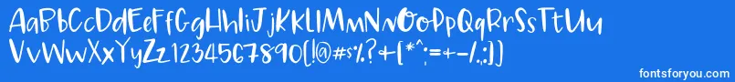 MarleyRegular Font – White Fonts on Blue Background