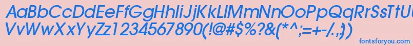 Trendexlightssk ffy Font – Blue Fonts on Pink Background