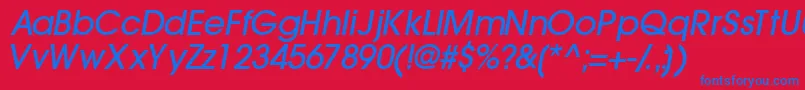 Trendexlightssk ffy Font – Blue Fonts on Red Background