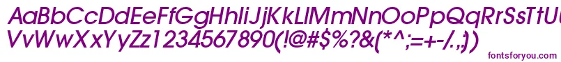 Trendexlightssk ffy Font – Purple Fonts on White Background