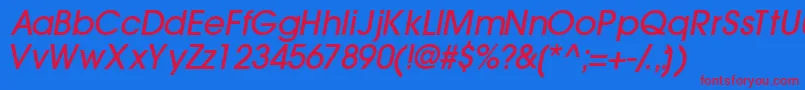 Trendexlightssk ffy Font – Red Fonts on Blue Background