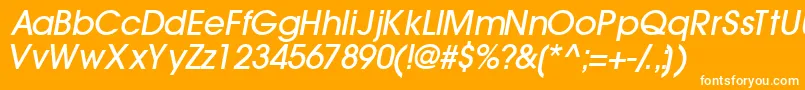 Trendexlightssk ffy Font – White Fonts on Orange Background