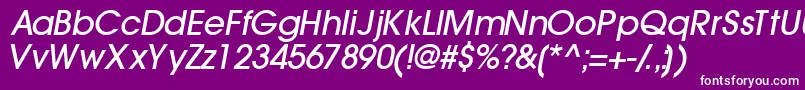 Trendexlightssk ffy Font – White Fonts on Purple Background