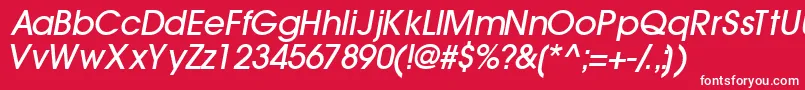 Trendexlightssk ffy Font – White Fonts on Red Background