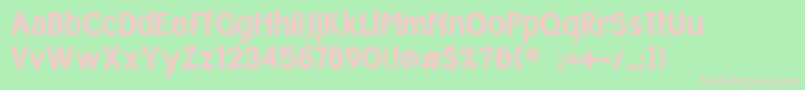 Milocha Font – Pink Fonts on Green Background