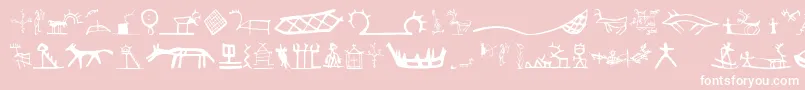 Llsamisigns Font – White Fonts on Pink Background