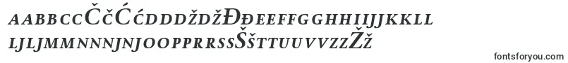 Шрифт WinthorpescBolditalic – хорватские шрифты