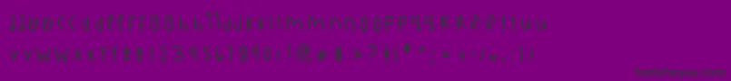 Charminggem Font – Black Fonts on Purple Background