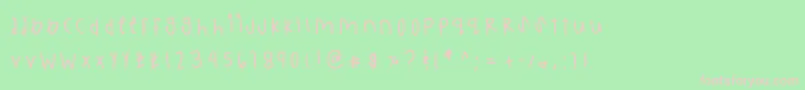 Charminggem Font – Pink Fonts on Green Background