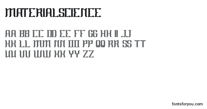 Шрифт MaterialScience – алфавит, цифры, специальные символы