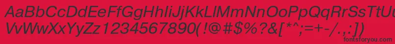 Prg56C Font – Black Fonts on Red Background