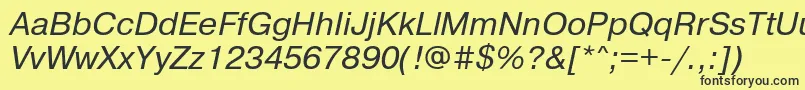 Prg56C Font – Black Fonts on Yellow Background
