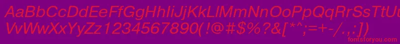 Prg56C Font – Red Fonts on Purple Background