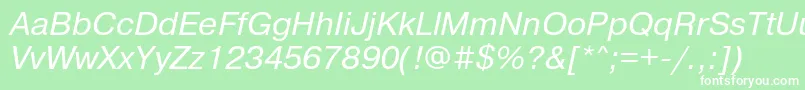 Prg56C Font – White Fonts on Green Background