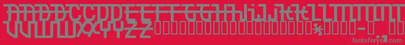 Torpedo Font – Gray Fonts on Red Background