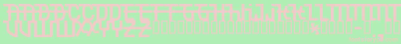 Torpedo Font – Pink Fonts on Green Background