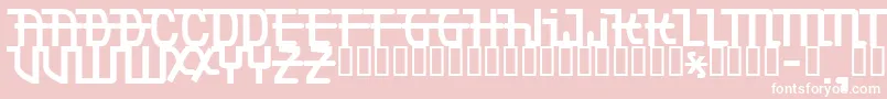 Torpedo Font – White Fonts on Pink Background