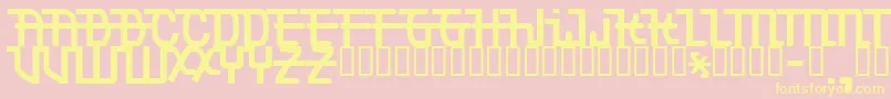 Torpedo Font – Yellow Fonts on Pink Background