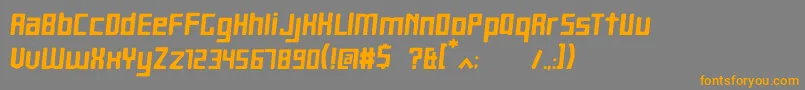 HeartbitBold Font – Orange Fonts on Gray Background