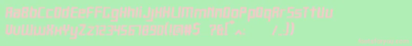 HeartbitBold Font – Pink Fonts on Green Background