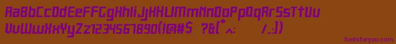 HeartbitBold Font – Purple Fonts on Brown Background