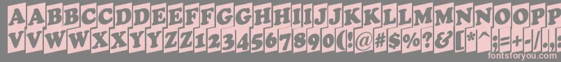 Cooper9 Font – Pink Fonts on Gray Background