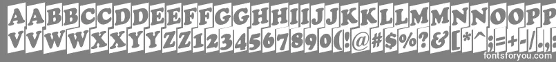フォントCooper9 – 灰色の背景に白い文字
