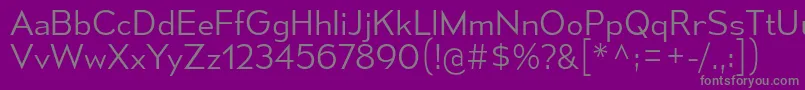 MesmerizeLt Font – Gray Fonts on Purple Background