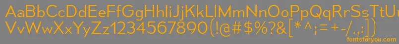 MesmerizeLt-Schriftart – Orangefarbene Schriften auf grauem Hintergrund