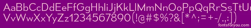 MesmerizeLt Font – Pink Fonts on Purple Background